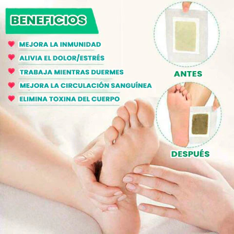 🔥Parches para pie kinoki (Pack de 3 CAJAS)